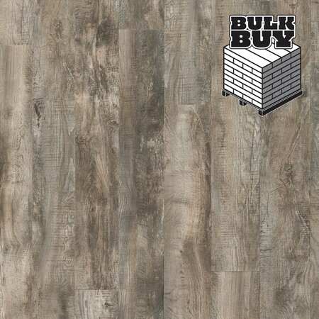 MOHAWK Basics Pallet Vinyl Plank Flooring in Dark Gray Tones 2.5mm, 7.5" x 52" (2173.2-sqft/pallet) VFP06-94